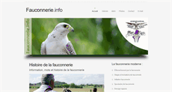 Desktop Screenshot of fauconnerie.info